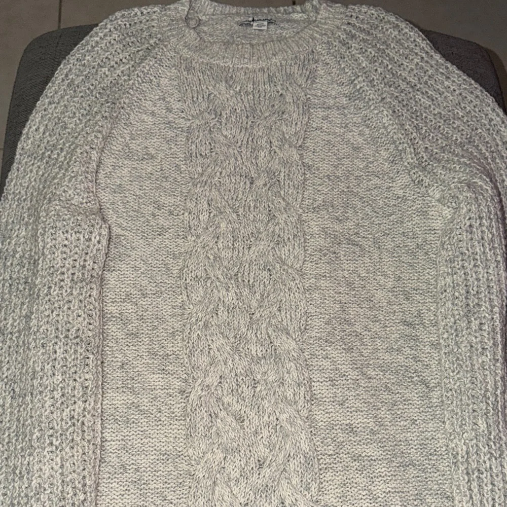 American Eagle Sweater Knit Dress Light Gray - Picture 4 of 5